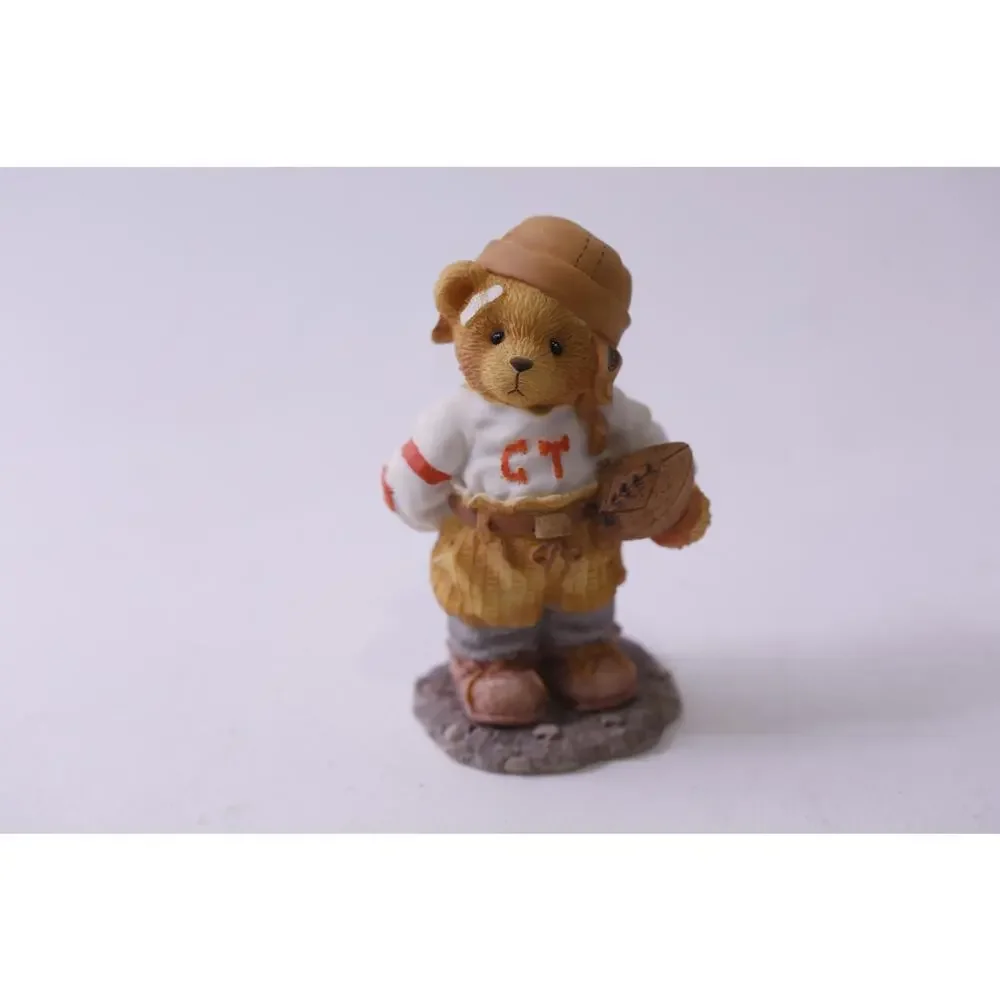 Cherished, Teddies, Butch, Football Hero, 1996 TEMPLATE - Ceramic, Small, Figuri